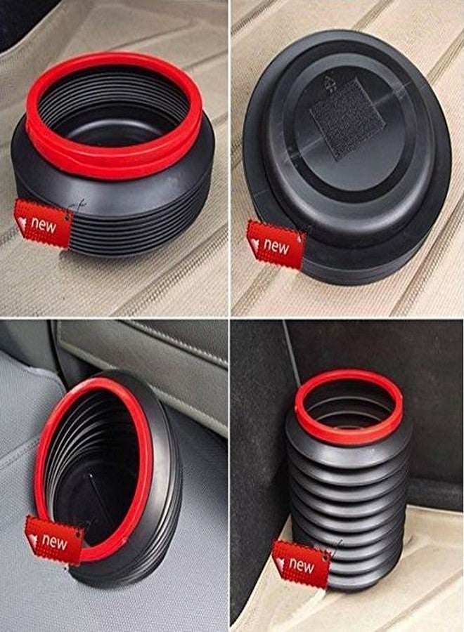 THE QUIRK BOX The Collapsible Plastic Bucket Dustbin Folding Organizer for Storage Box for Car and Home - 4 litres - Blue Color - Image 3